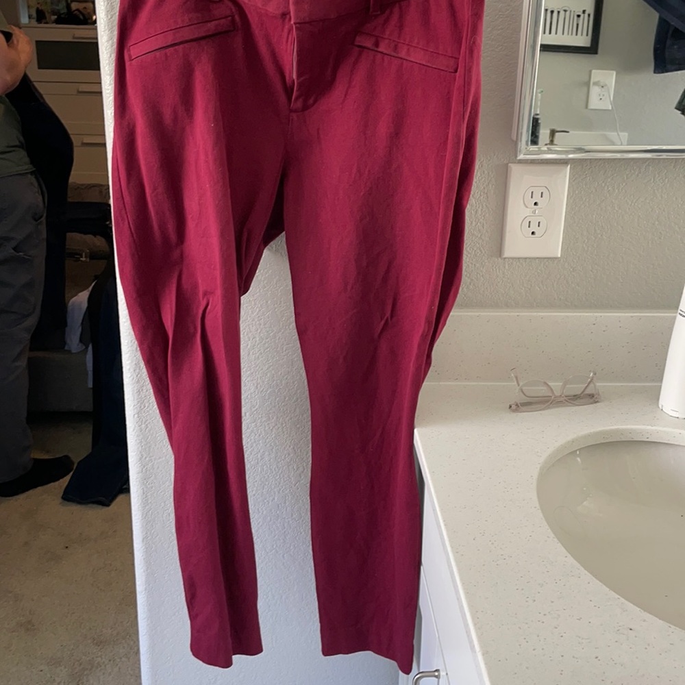 Cranberry curvy fit skinny ankle pants